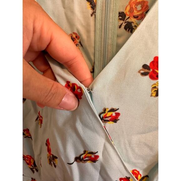 J. Crew Mercantile Faux Wrap Floral Dress Size 4 - Picture 5 of 8